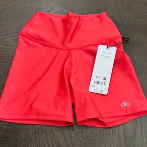 NWT ALO Yoga Airlift Energy Short Candy Red Shorts